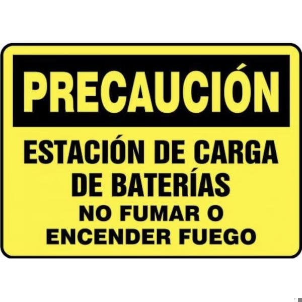 Accuform OSHA CAUTION SAFETY SIGN BATTERY SHMELC640XP SHMELC640XP - main